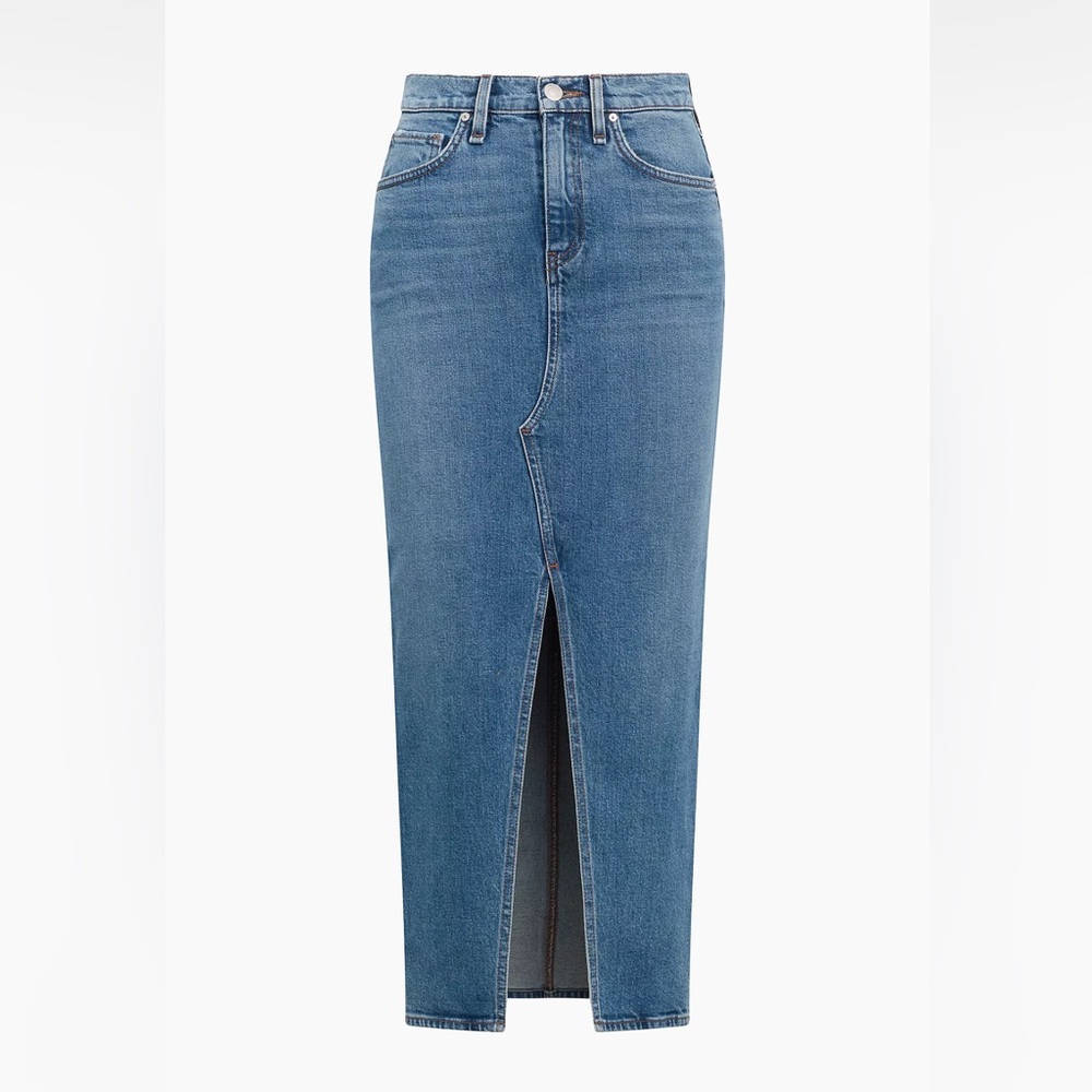 Good American Denim Midi Skirt